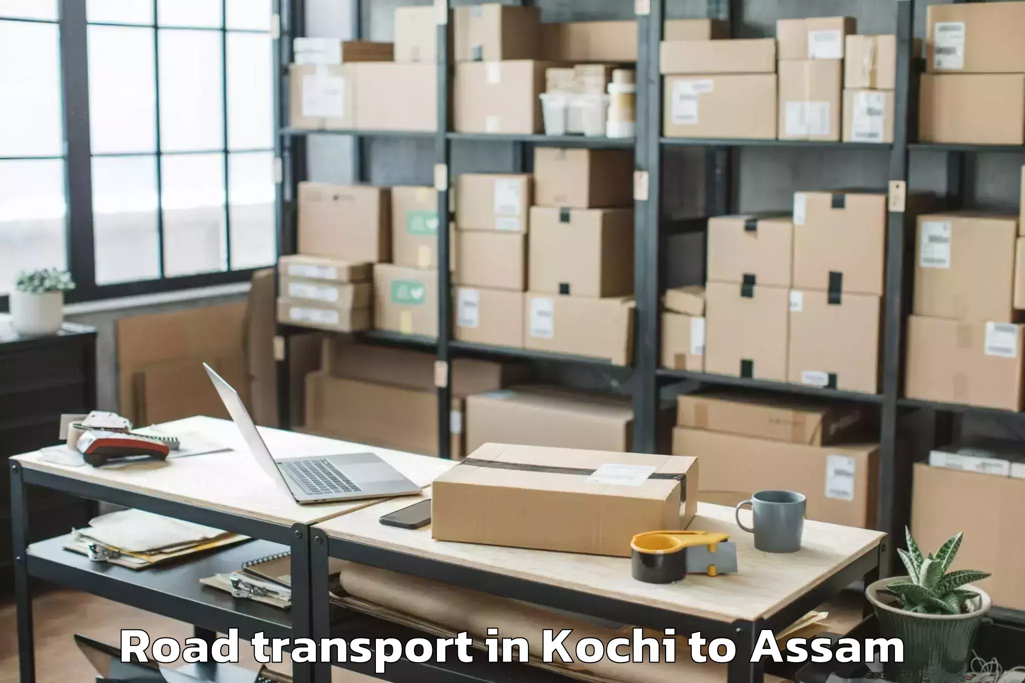 Top Kochi to Soalkuchi Road Transport Available